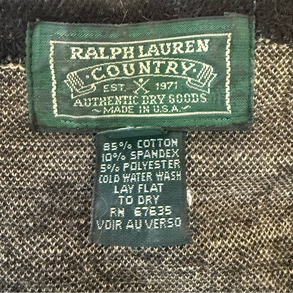 RALPH LAUREN COUNTRY Vintage Aztec Western Cowgirl Boho Rare Sweater Cardigan M - Picture 9 of 9